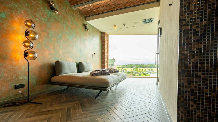 Tagesbett mit toller Aussichten der Rulantica VIP Svit "Vestavind"