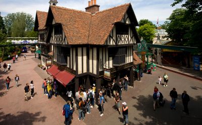 Blick auf das "The three piglets" im englischen Themenbereich