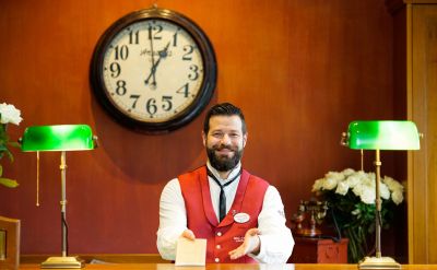 Rezeption im Hotel "Bell Rock"