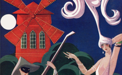 Historisches Plakat des Moulin Rouge