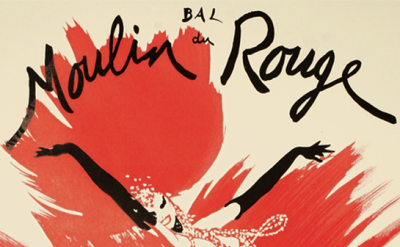 Historisches Plakat des Moulin Rouge
