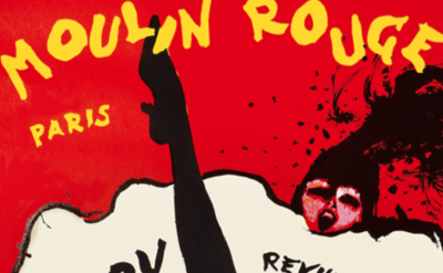 Historisches Plakat des Moulin Rouge
