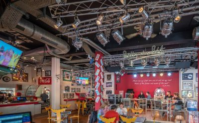 Innenansicht des Rock Café