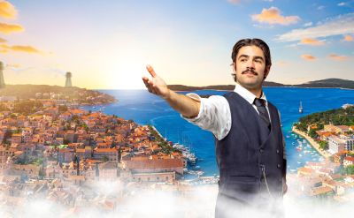 Motiv zum Film im Traumzeit-Dome "Nikola Tesla's Beautiful Croatia"