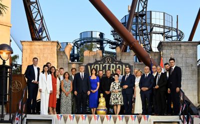 Familie Mack mit Vertretern aus Politik und Wirtschaft aus Kroatien und Deutschland