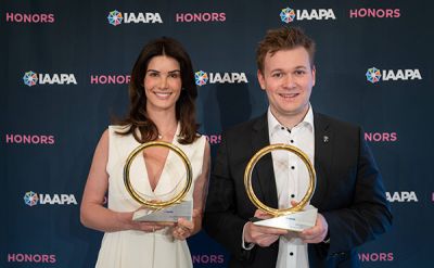 Miriam Mack und Frederik Mack freuten sich über Auszeichnungen der begehrten Brass Ring Awards.