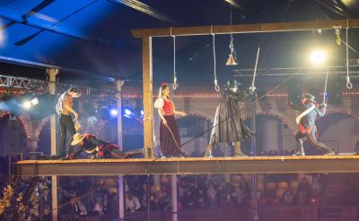 Zorro in der Europa-Park Arena im Themenbereich Spanien.