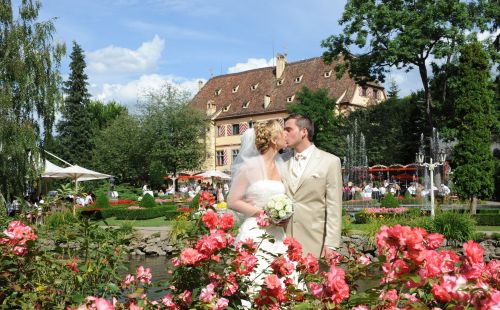 Hochzeit im Schlossgarten des Schloss Balthasar