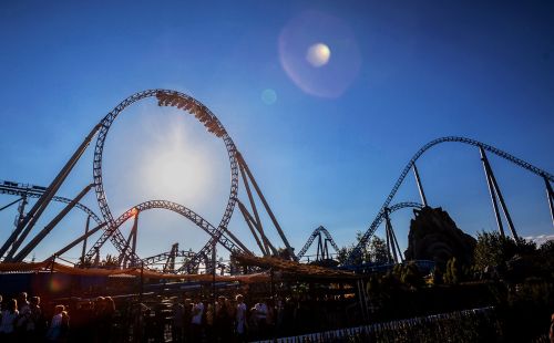 blue fire Megacoaster