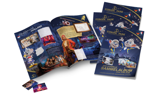 Exklusives Sticker-Sammelalbum 50 Jahre Europa-Park