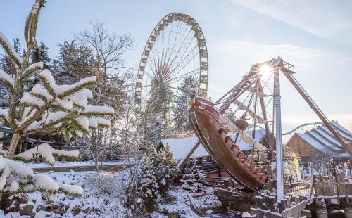 Riesenrad Bellevue in der Wintersaison