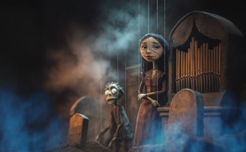 Beeld van de Halloween-show Knochenklang