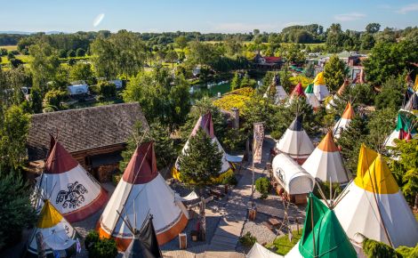 Tipizelt Camp Resort Luftaufnahme 