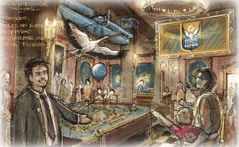 Artwork der Voletarium Eingangshalle