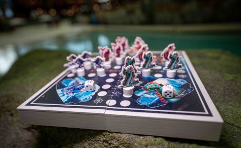 Brettspiel "Snorri's großes Wettschwimmen"