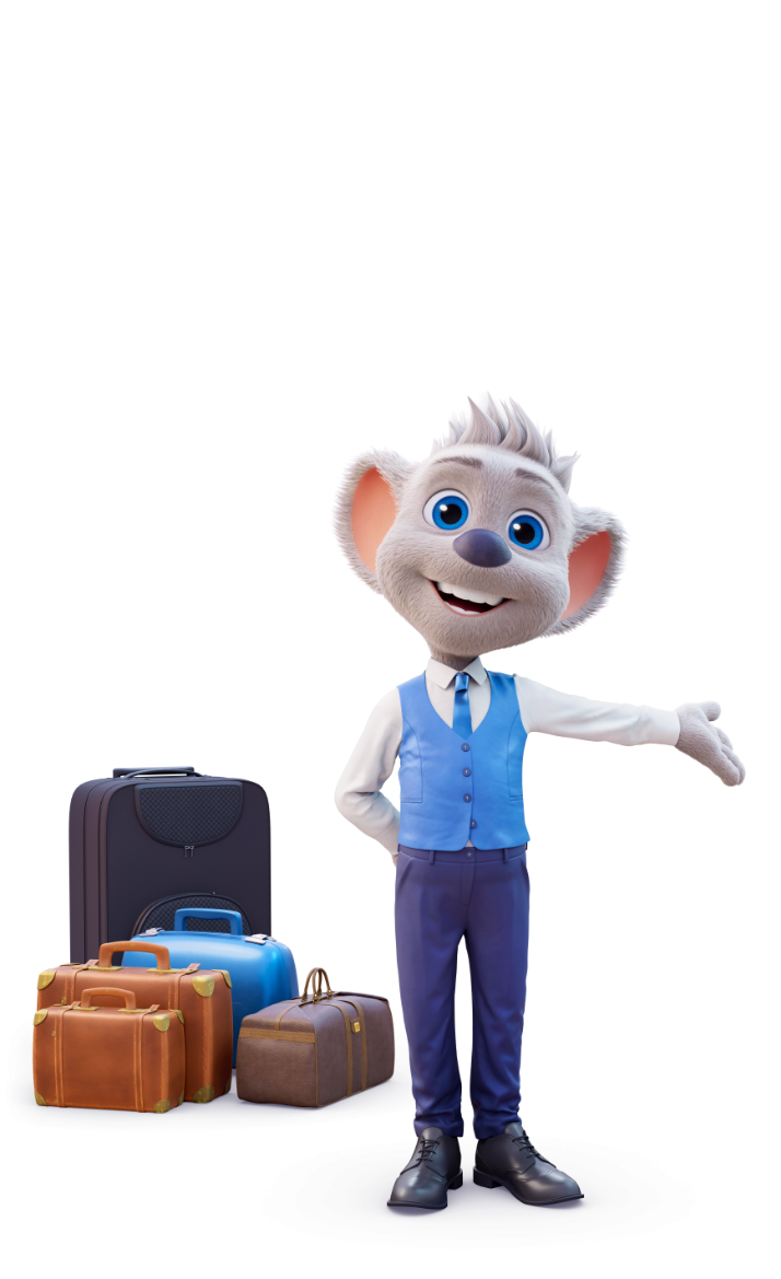 Europa-Park Maskottchen als Page