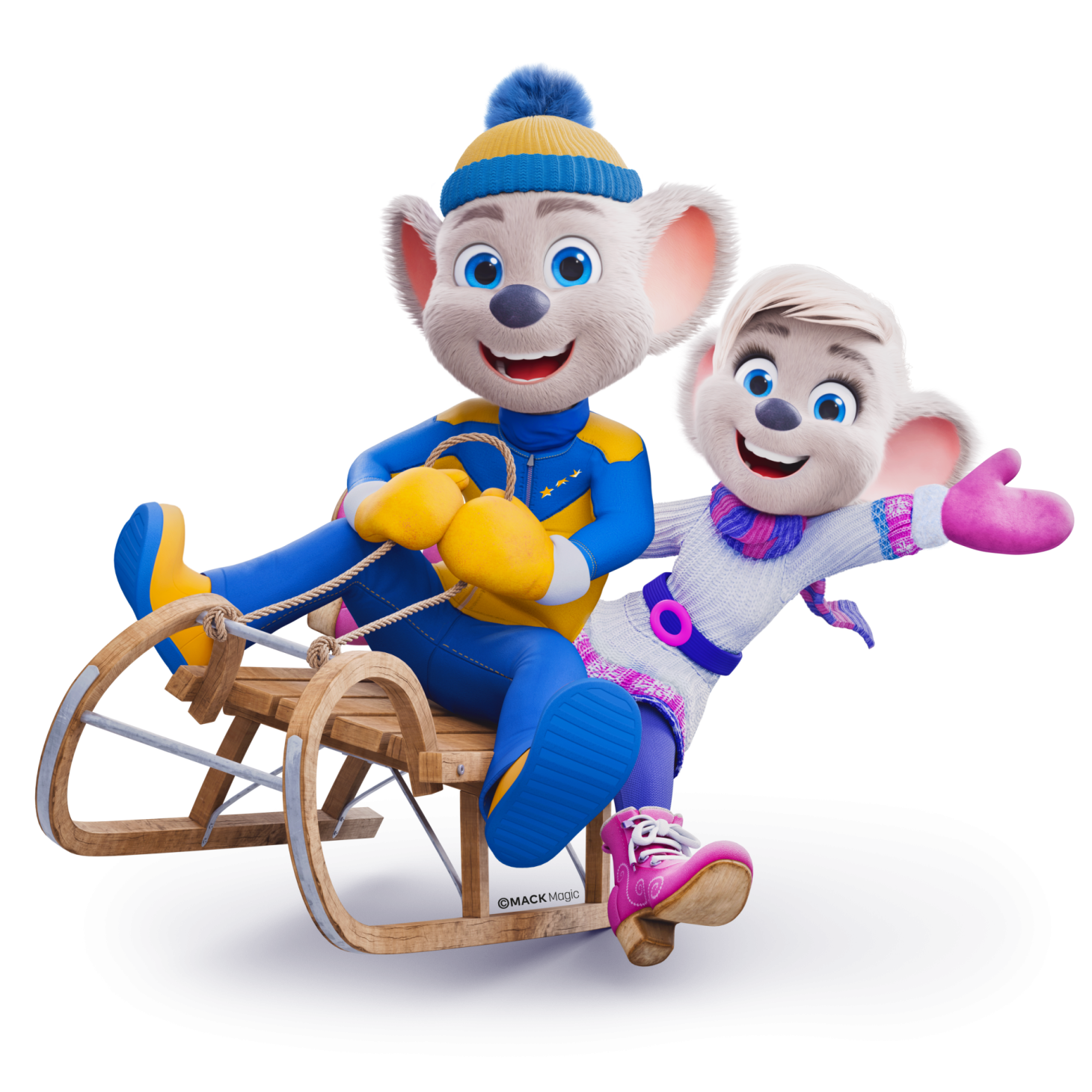 Europa-Park Maskottchen Ed Euromaus und Edda Euromausi