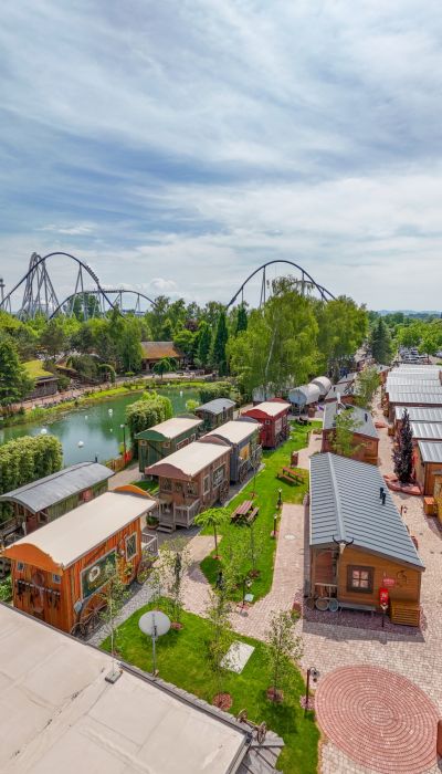 Tipi Town Panorama Ansicht