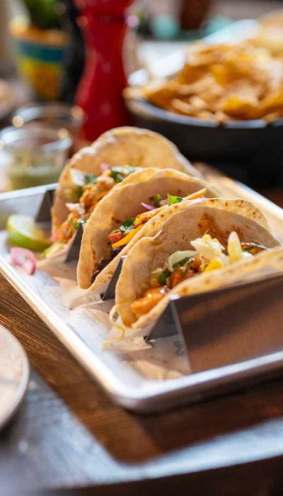 Detailaufnahme leckeres Tacos