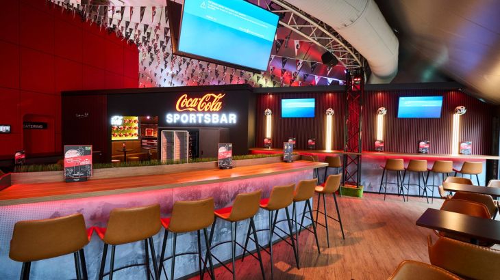 Coca-Cola Sportsbar in der Arena of Football