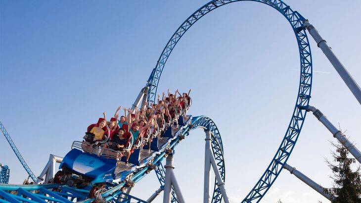 blue fire Megacoaster
