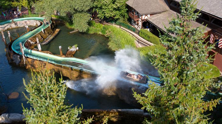 Luftaufnahme der Tiroler Wildwasserbahn