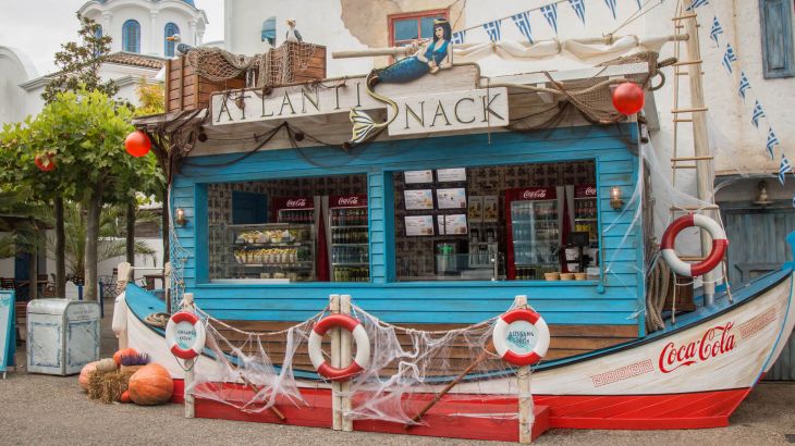 Atlantis-Snack Stand von außen
