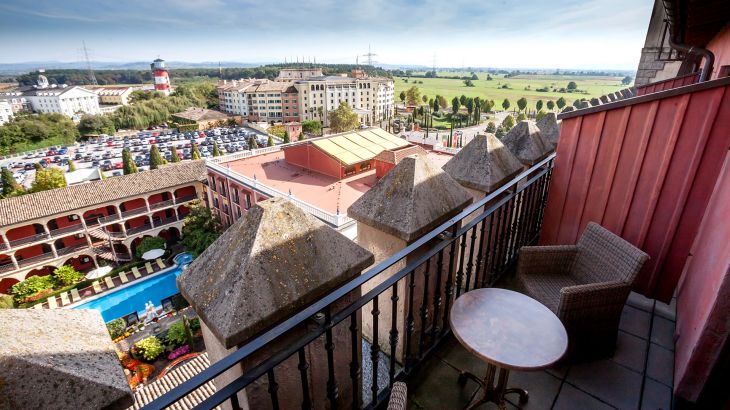 Deluxe-Zimmer Balkon mit Sicht vom Hotel Castillo Alcazar