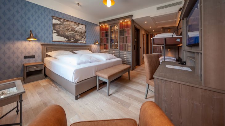 Zimmer Hotel Krønasår Schlafzimmer für bis zu vier Personen