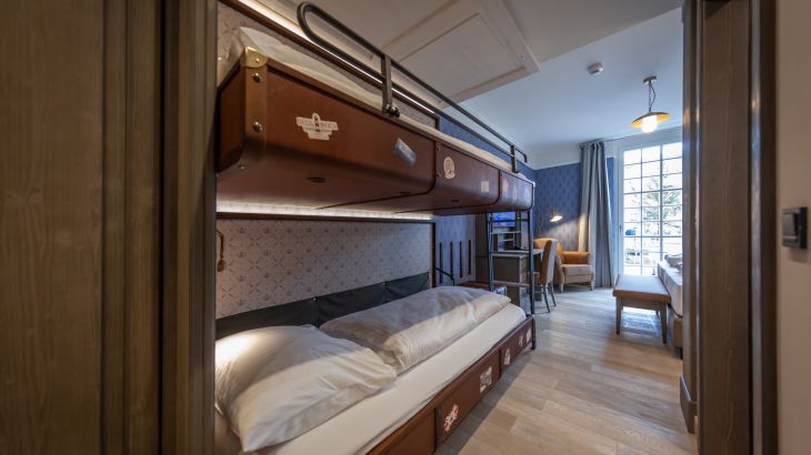 Standardzimmer Plus Hotel Krønasår Hochbett