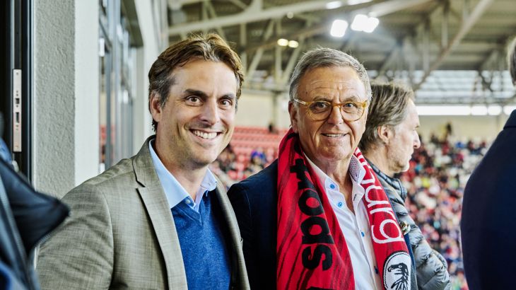 Roland und Thomas Mack bei der Eröffnung des Europa-Park Stadions