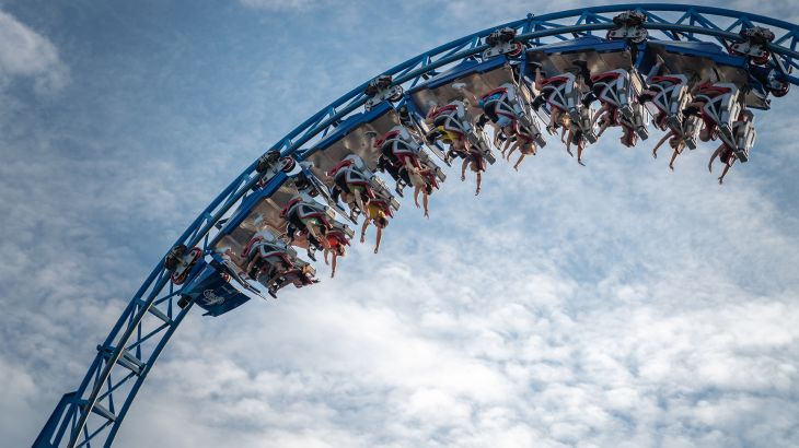 blue fire Megacoaster
