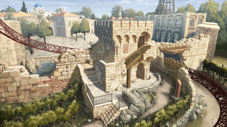 Artwork für den Kroatischen Themenbereich im Europa-Park