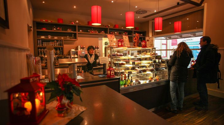 Kaffi Hús Innenbereich mit Theke