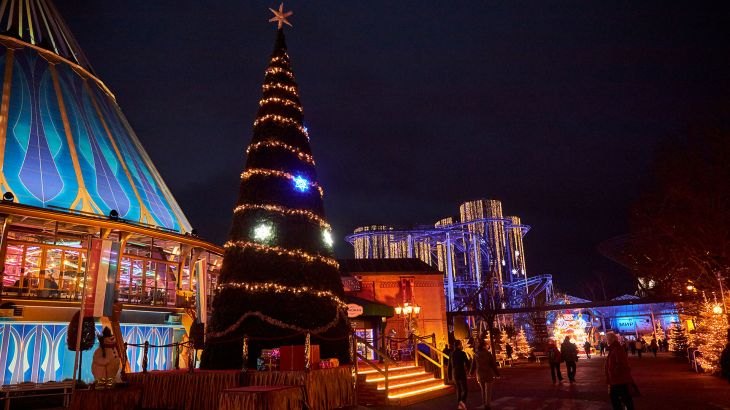 Themenbereich Luxemburg mit Weihnachtsbaum