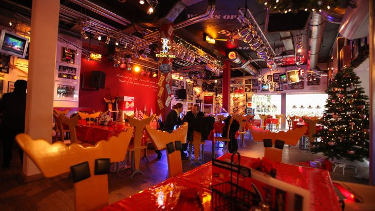 Innenräume des Rock Café