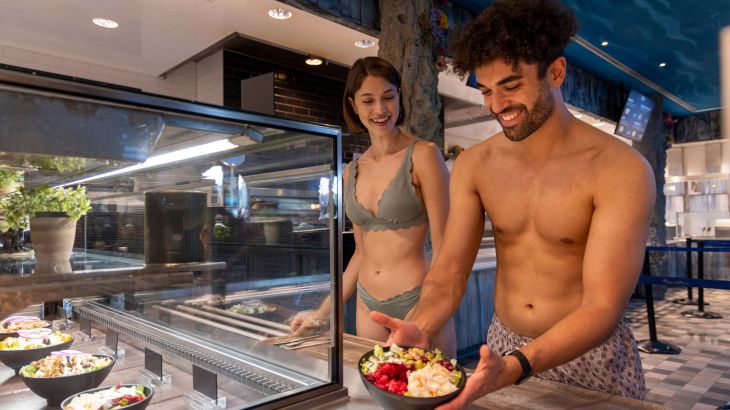 Leckere Salate erwarten Sie im Restaurant Lumålunda