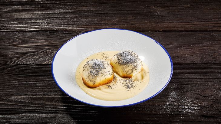Dampfnudeln Vanillesauce Mohn Zucker