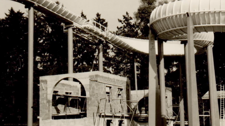 Die Baustelle des zukünftigen Schweizer Themenbereichs.