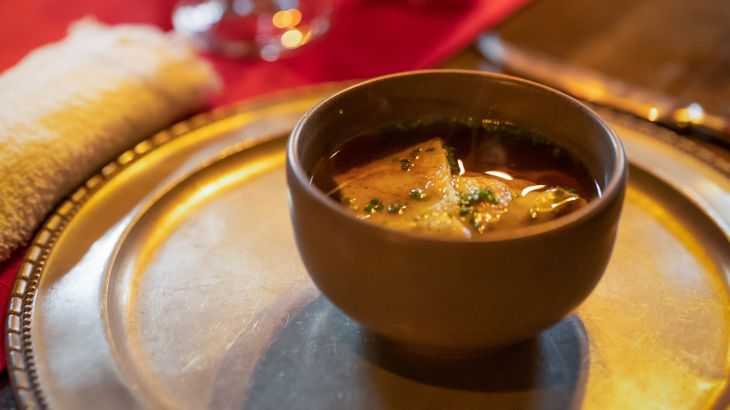 Flädle Suppe vom Alemannischen Rittermahl