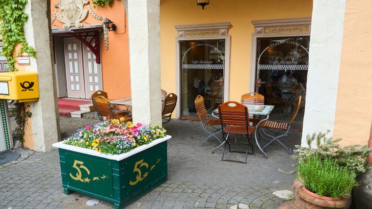 Terrasse vom Café Benedetto