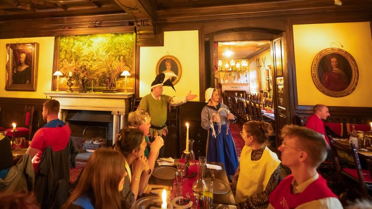 Eine Showeinlage während des Alemannischen Rittermahls.