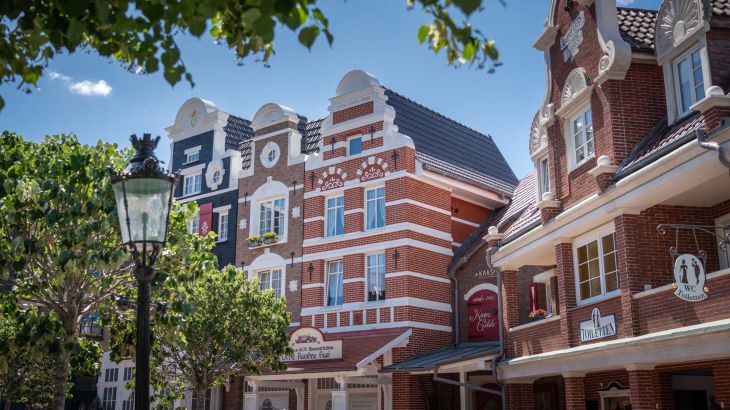 Die Hausfassaden des holländischen Themenbereichs.