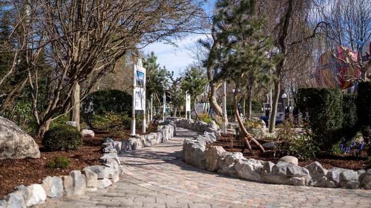 Die Miniaturausgabe des Liechtenstein-Weges im Europa-Park.