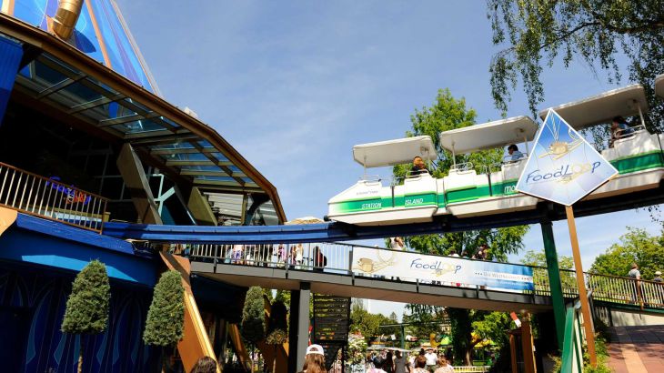 Das Historama beherbergt das FoodLoop und die Monorail Bahn im Luxemburger Themenbereich.