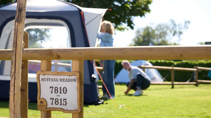 Camping Zeltplatz Unterteilung