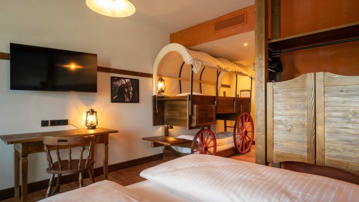 Riverside Western Lodge Komfort-Zimmer Schlafbereich 4-Bett