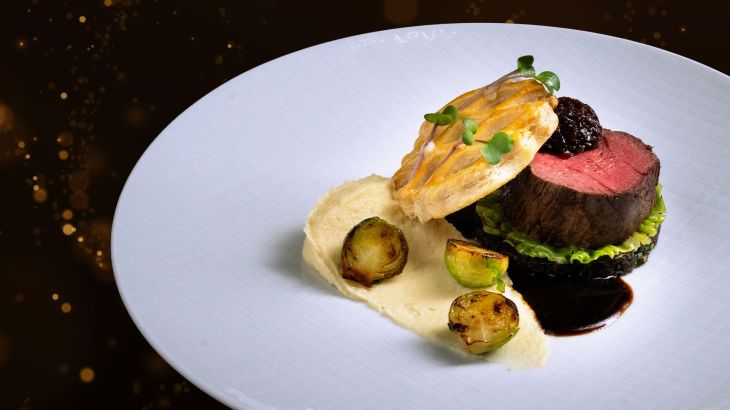 Filet Wellington neu interpretiert | Pilzduxelles Schalottenmarmelade | Petersilienwurzel