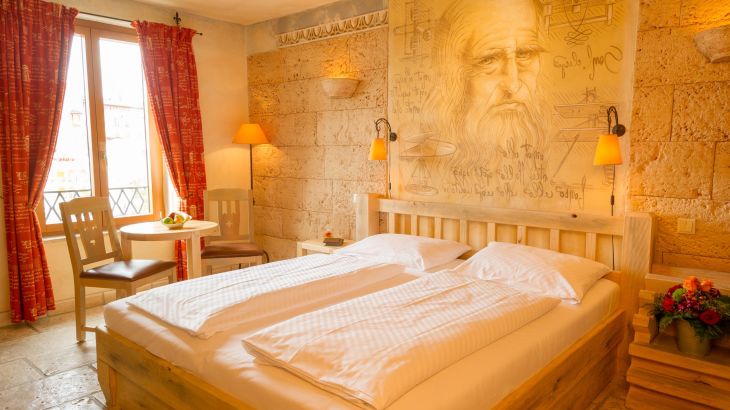 Deluxe-Zimmer 4-Bett Hotel Colosseo mit Sitzgelegenheit