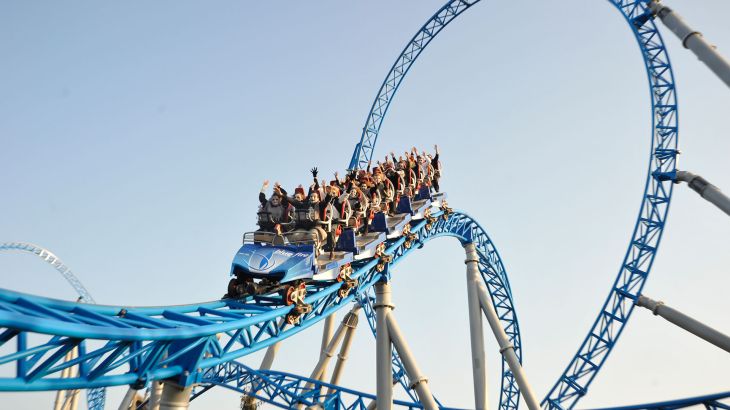 blue fire Megacoaster